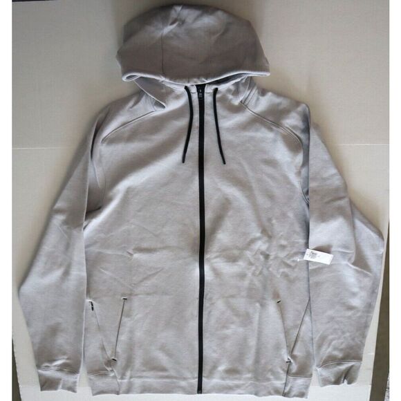 Old Navy Active Men Sz XL-Tall Light Heather Gray Dynamic Fleece 4.0 Zip Hoodie - Picture 6 of 7